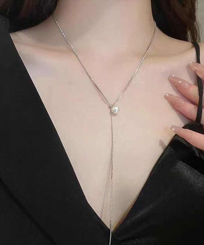 BACKYARD FAMILY「ネックレス レディース シンプル 通販 ペンダント パールネックレス ループネックレス Y字」|その他|