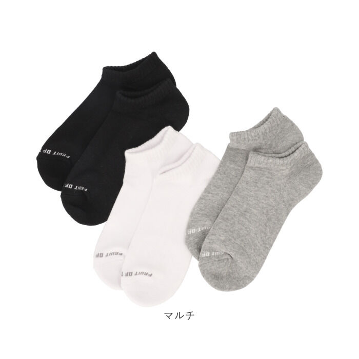 BACKYARD FAMILY「fruit of the loom ソックス メンズ 3足セット 通販 靴下 くつした くつ下」|ソックス|