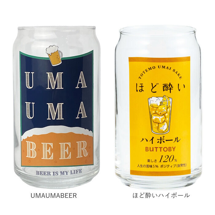 BACKYARD FAMILY「グラス 缶型 おもしろ 通販 ビアグラス ビールグラス ビール ガラス コップ 缶型グラス 面白い」|食器・キッチングッズ|