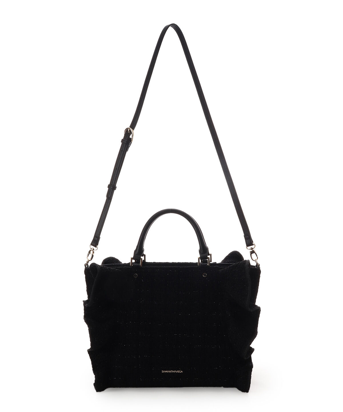 Samantha Vega「ツイードフリルハンドバッグ（大）」|ハンドバッグ|