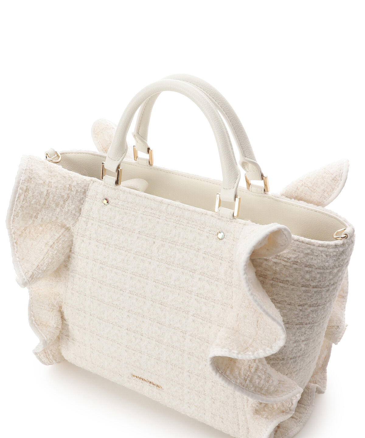 Samantha Vega「ツイードフリルハンドバッグ（大）」|ハンドバッグ|