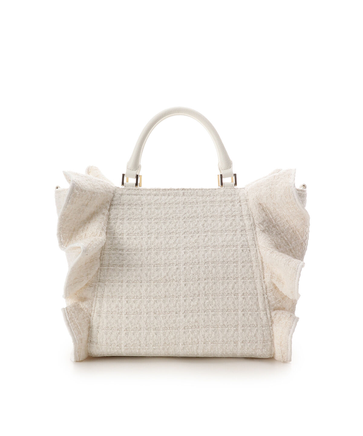 Samantha Vega「ツイードフリルハンドバッグ（大）」|ハンドバッグ|