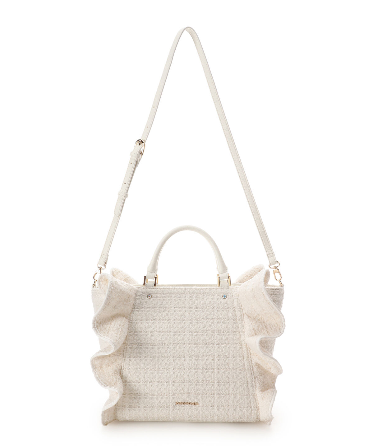 Samantha Vega「ツイードフリルハンドバッグ（大）」|ハンドバッグ|