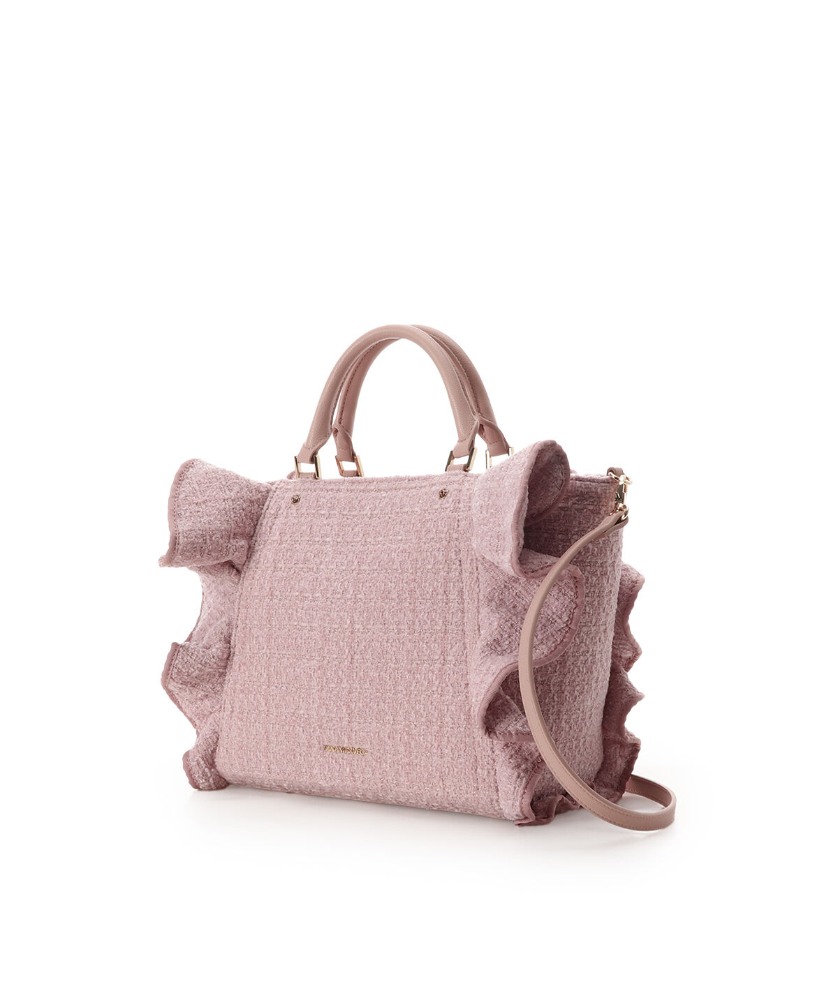 Samantha Vega「ツイードフリルハンドバッグ（大）」|ハンドバッグ|