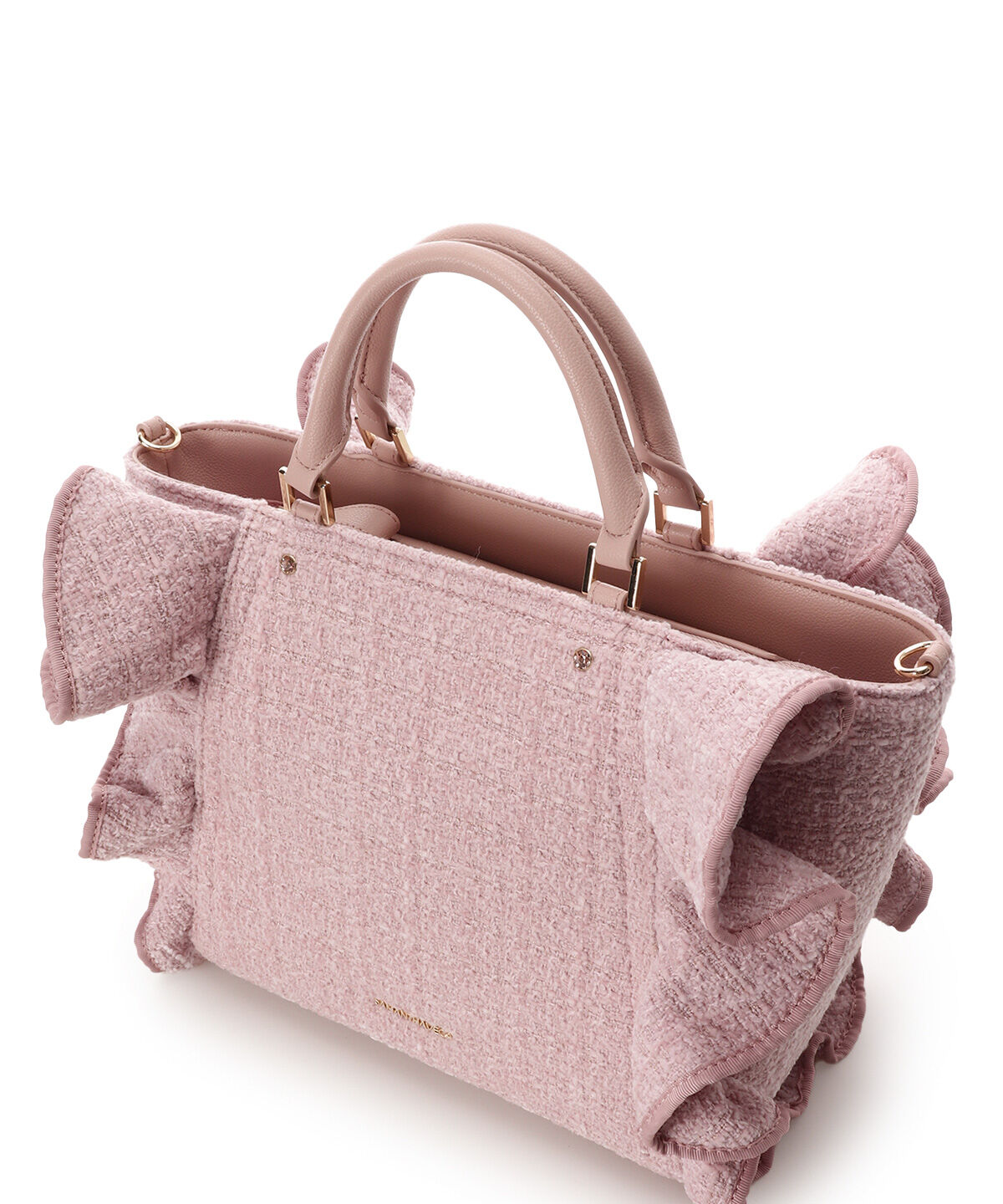 Samantha Vega「ツイードフリルハンドバッグ（大）」|ハンドバッグ|