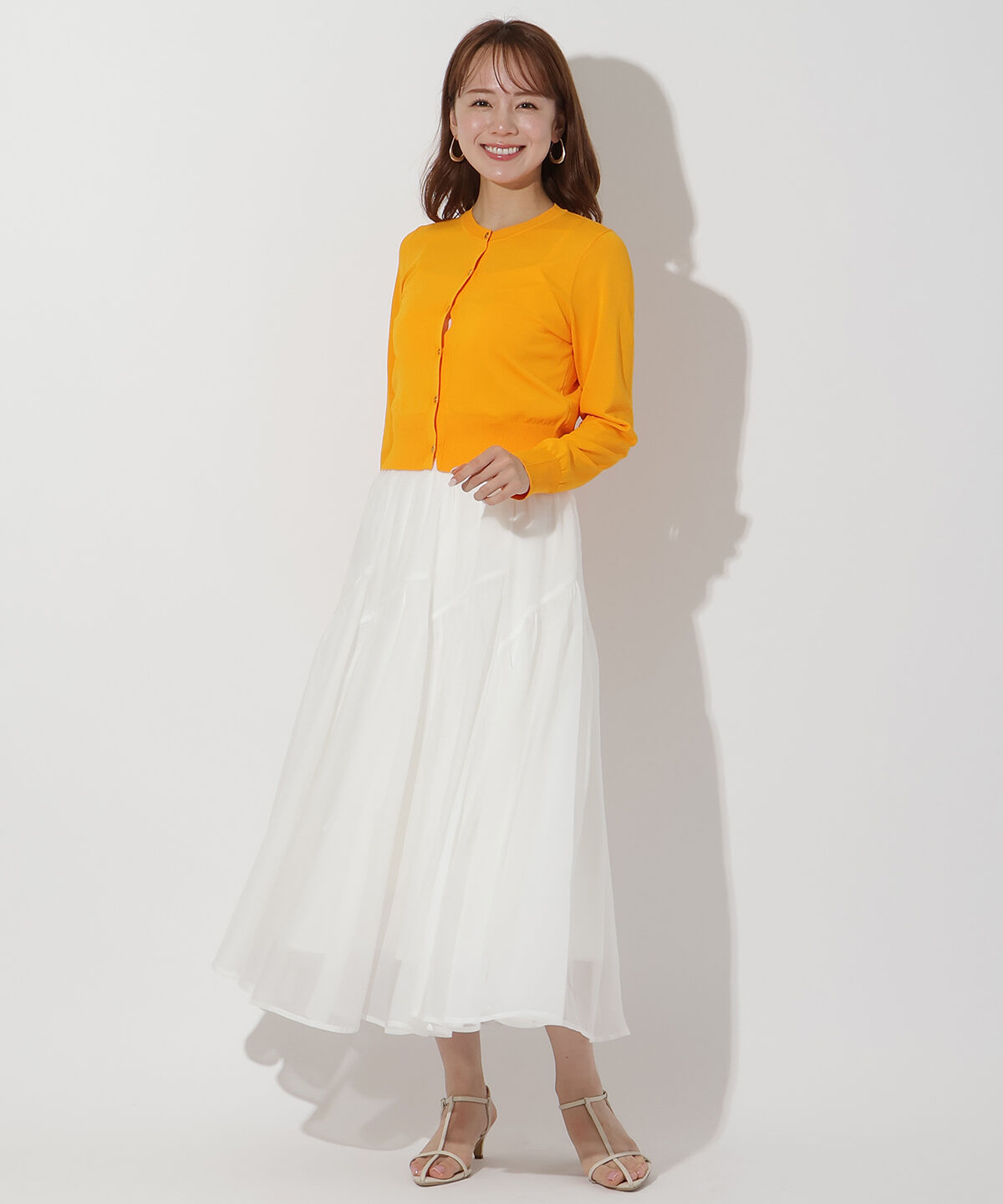 アンドクチュール「クルーネックショートカーデ」|カーディガン|