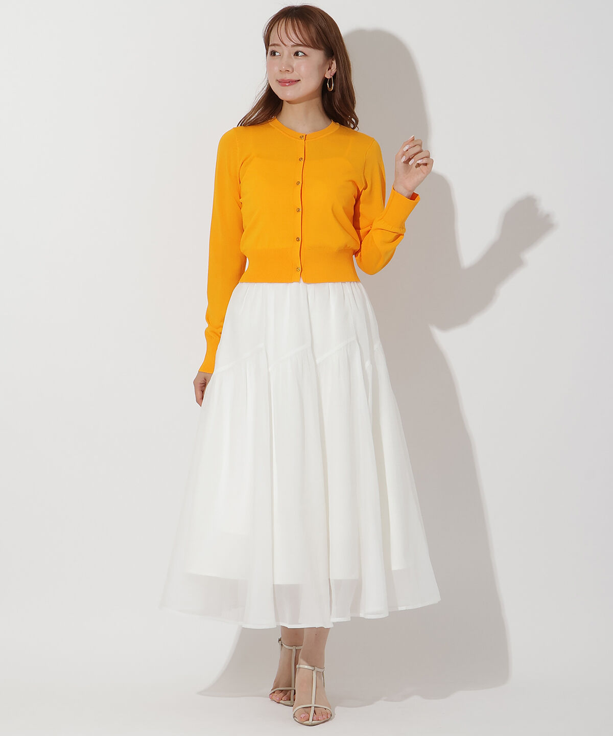 アンドクチュール「クルーネックショートカーデ」|カーディガン|