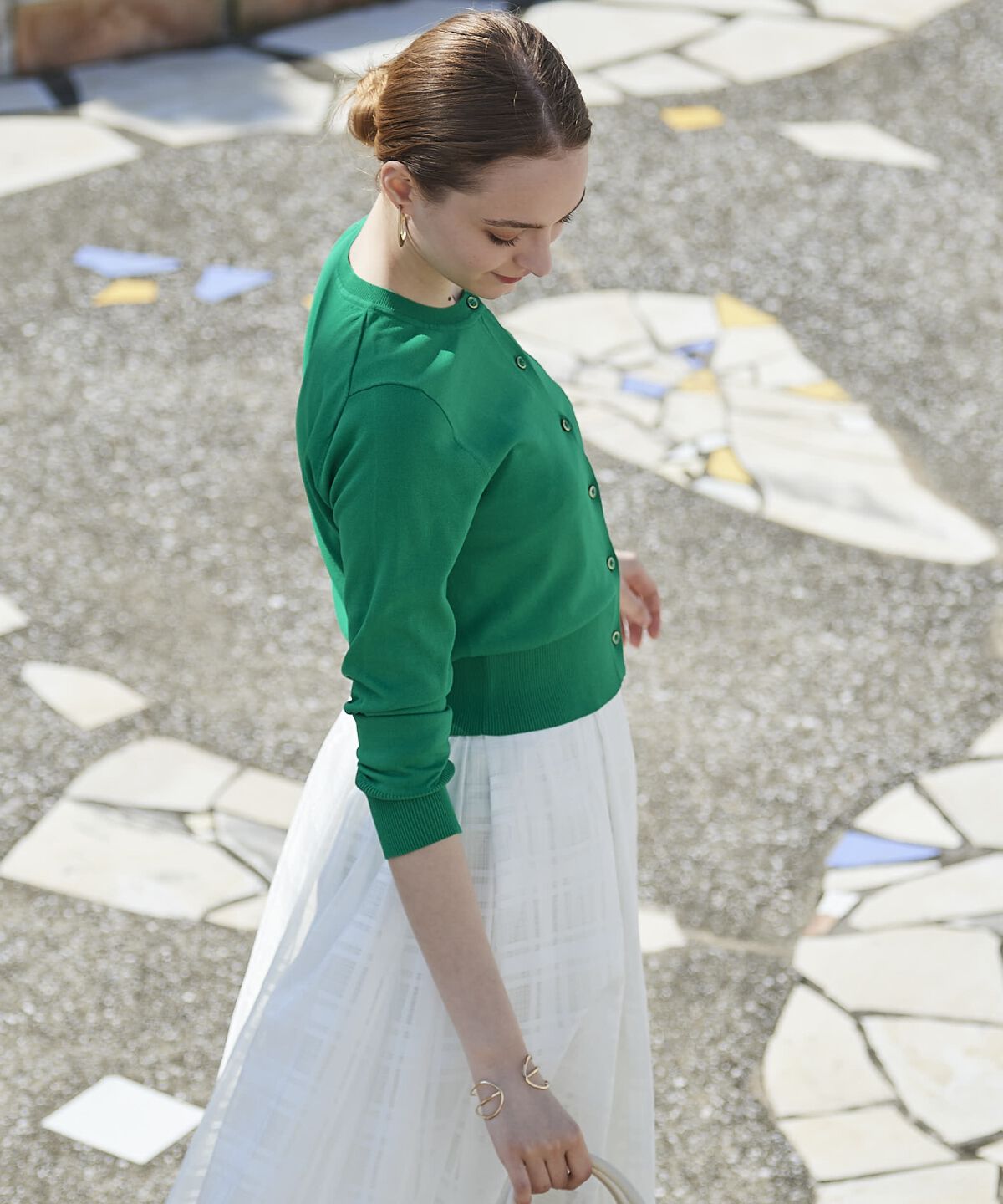 アンドクチュール「クルーネックショートカーデ」|カーディガン|