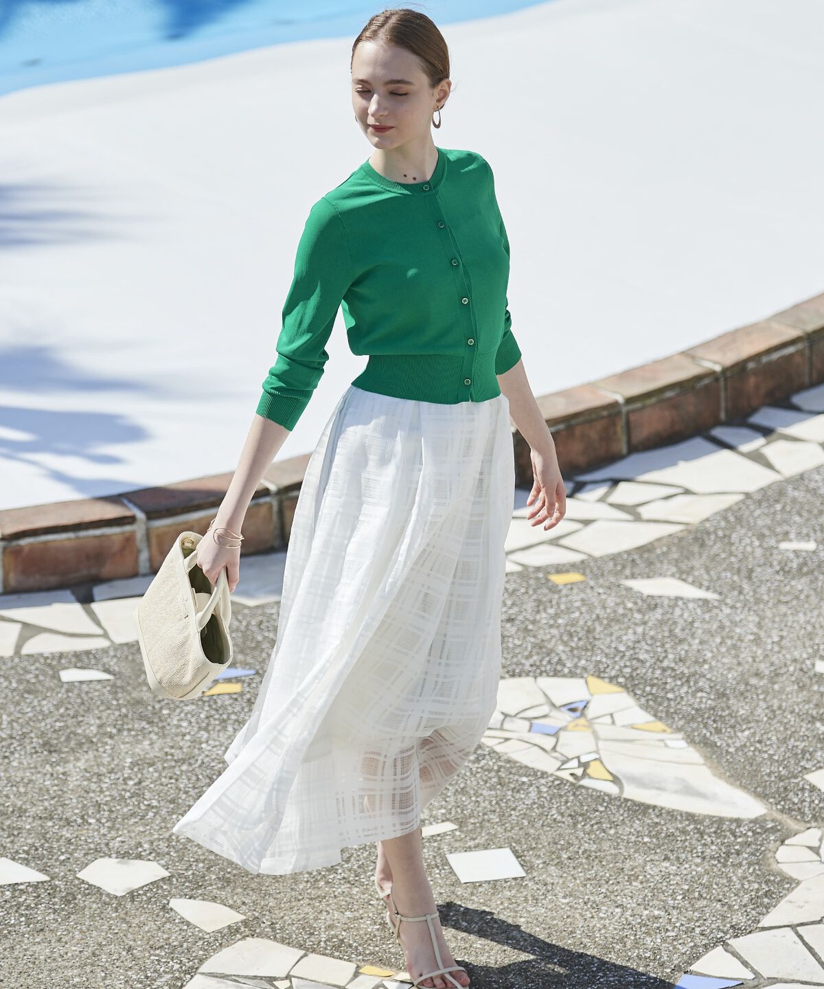 アンドクチュール「クルーネックショートカーデ」|カーディガン|