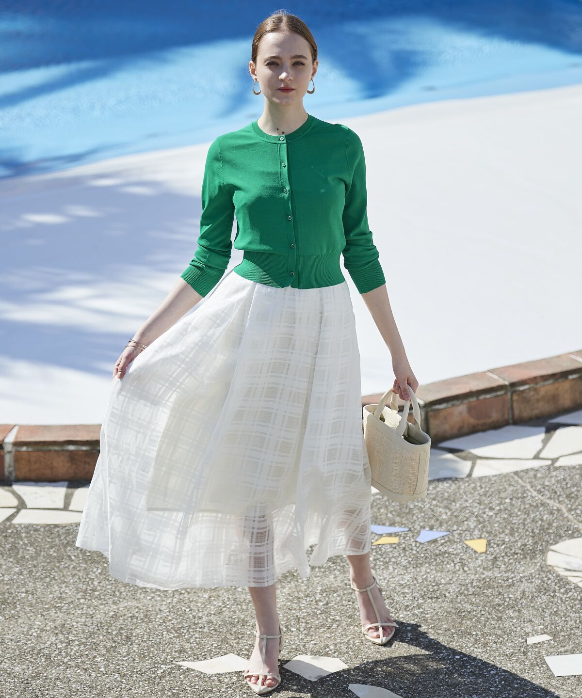 アンドクチュール「クルーネックショートカーデ」|カーディガン|