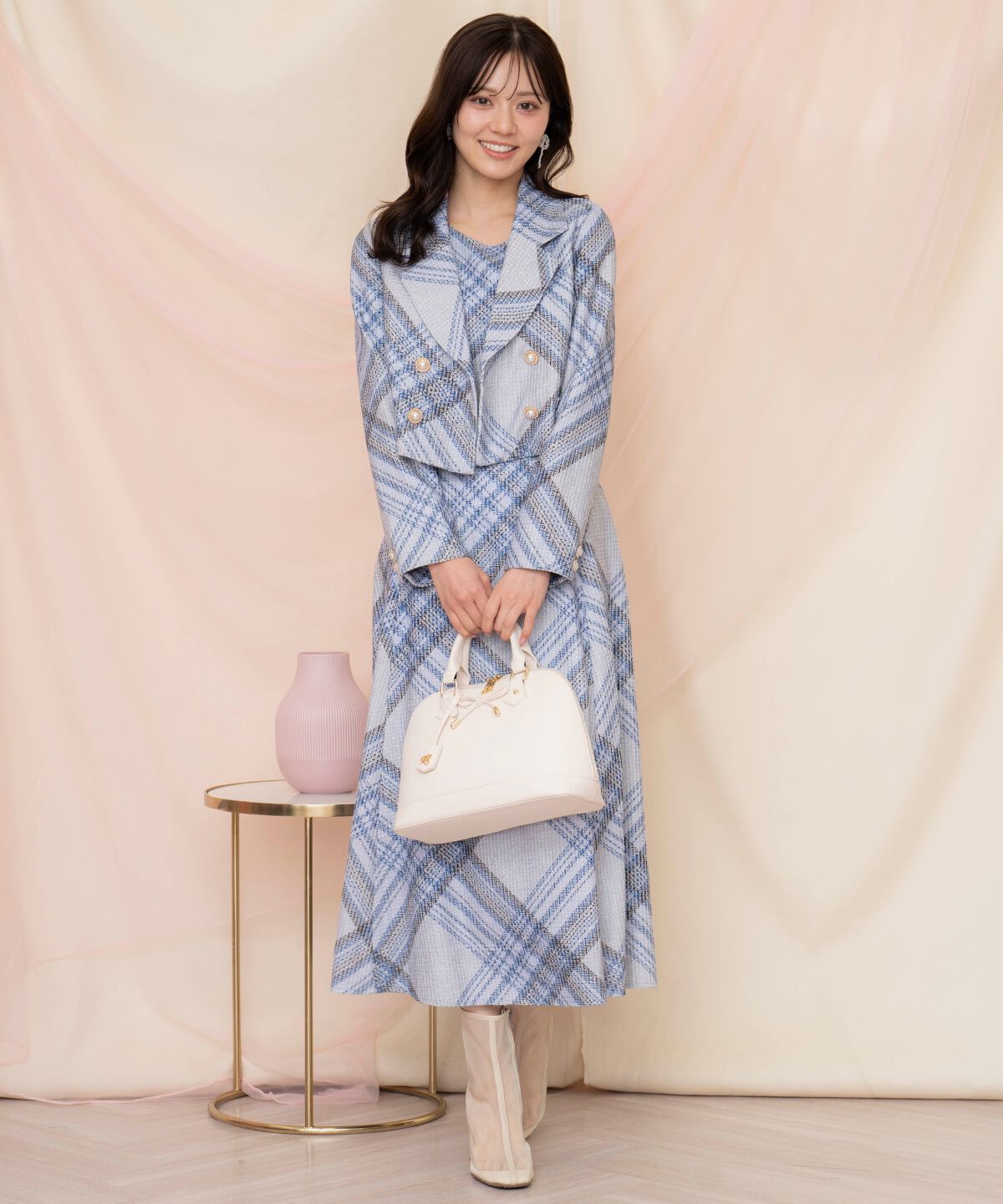 WILLSELECTION「ツイードチェックショートジャケット」|テーラードジャケット|