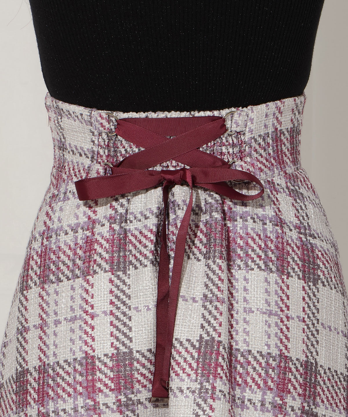 WILLSELECTION「オリジナルチェックスカート」|フレア|