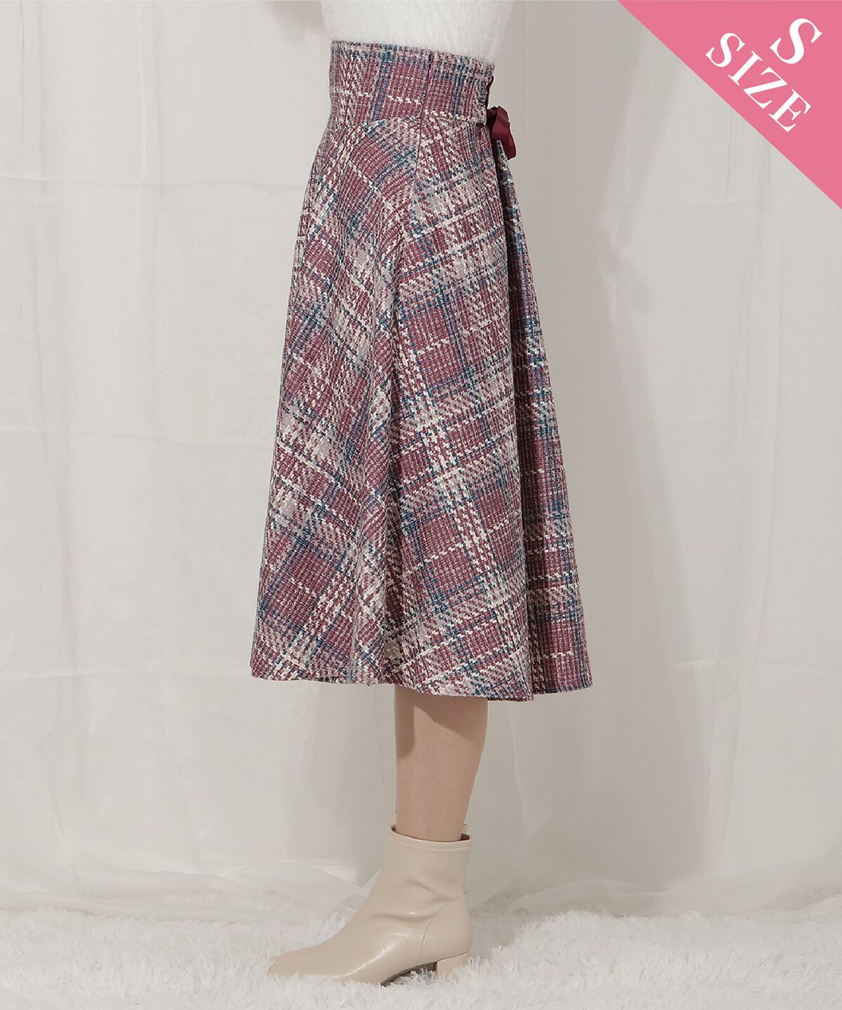 WILLSELECTION「オリジナルチェックスカート」|フレア|