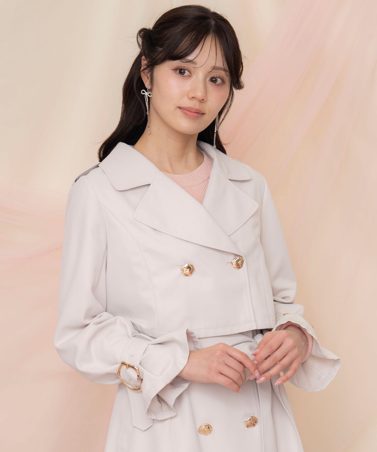 WILLSELECTION「メタリックボタン3WAYトレンチコート」|トレンチコート|