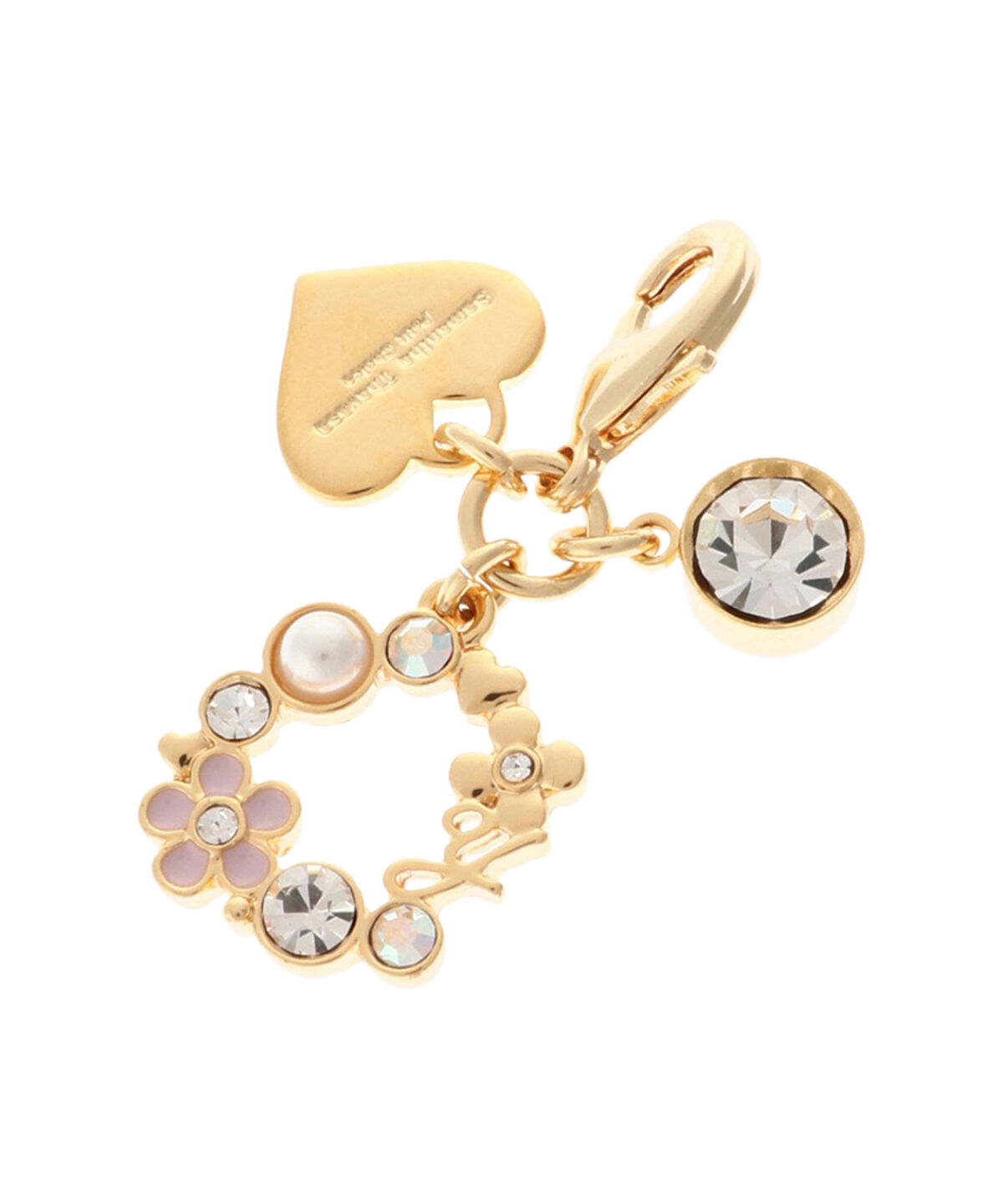 Samantha Thavasa Petit Choice「フラワーリングファスナーチャーム　Y」|チャーム・キーホルダー|ゴールド