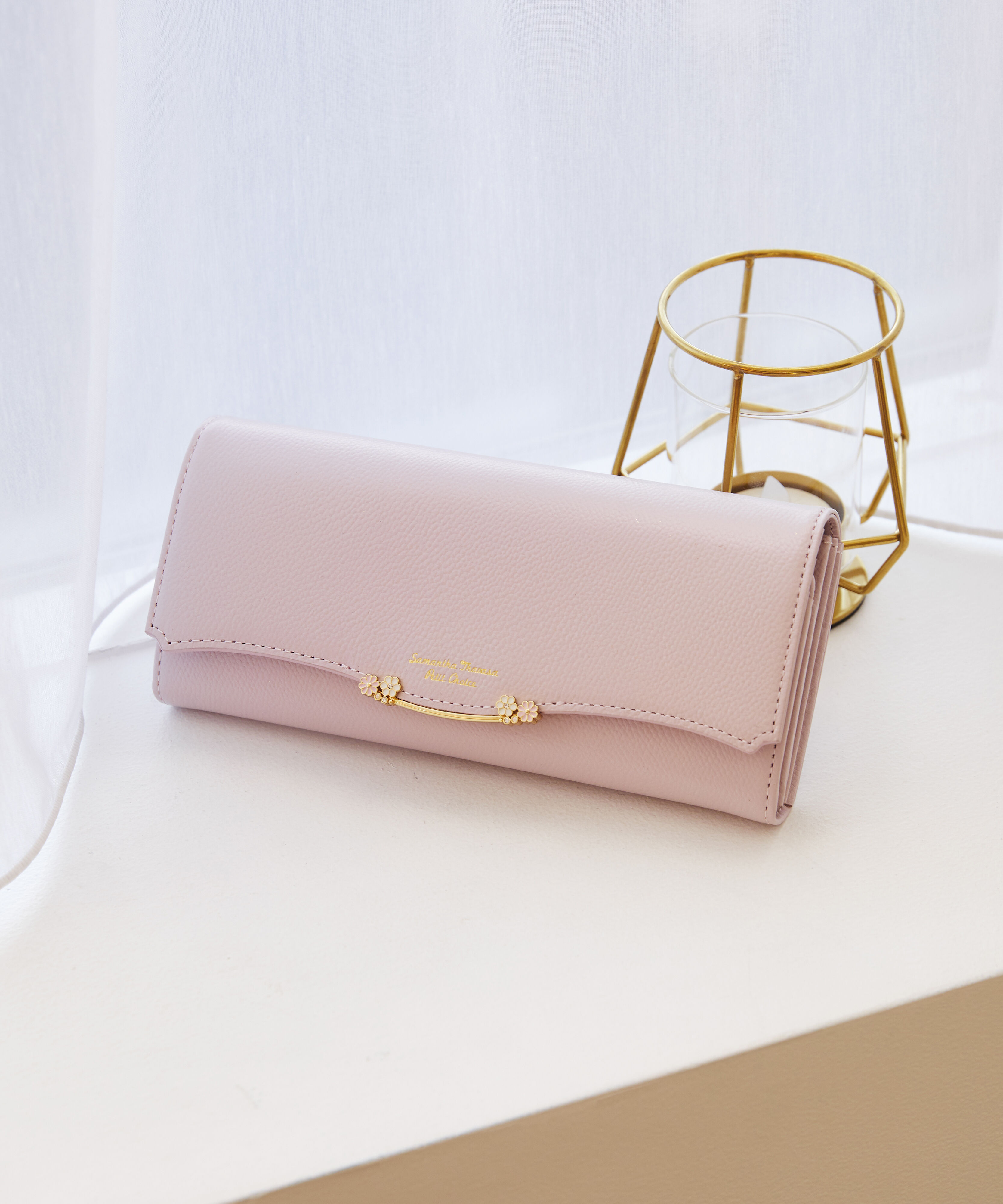 Samantha Thavasa Petit Choice「サイドフラワーバー 長財布」|財布|