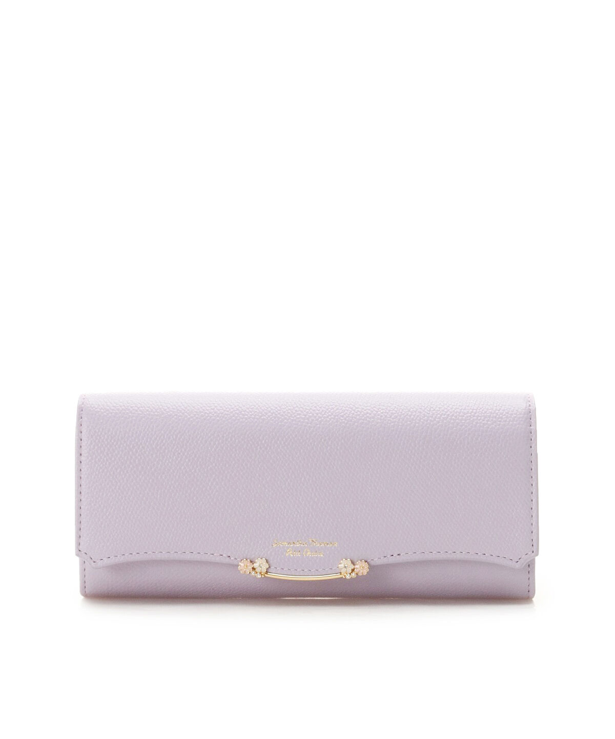 Samantha Thavasa Petit Choice「サイドフラワーバー 長財布」|財布|ラベンダー