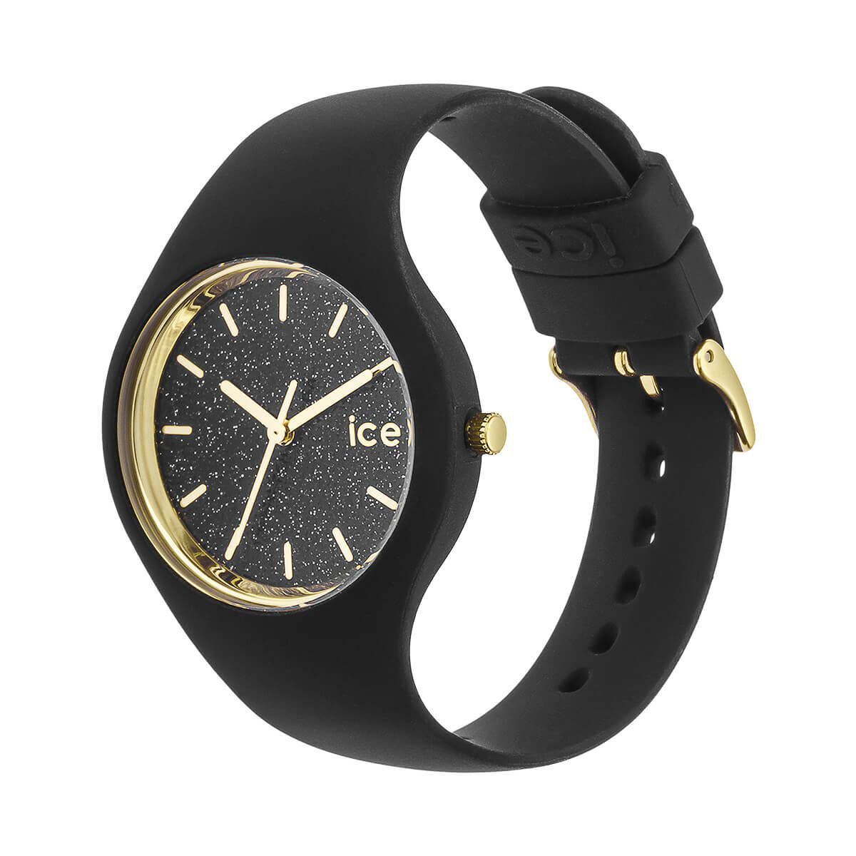 ICE-WATCH「〈ICE-WATCH(ｱｲｽｳｫｯﾁ)〉ICE glitter ﾌﾞﾗｯｸ ｽﾓｰﾙ」|腕時計|