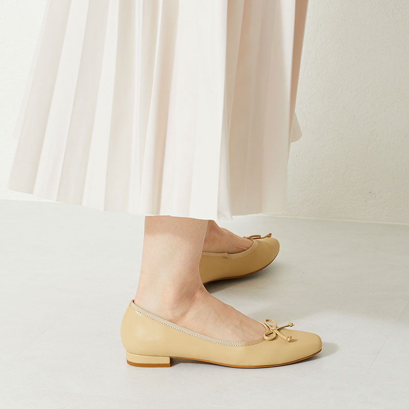 WA Oriental TRaffic「スクエアトゥフラットバレエシューズ/32106」|パンプス|