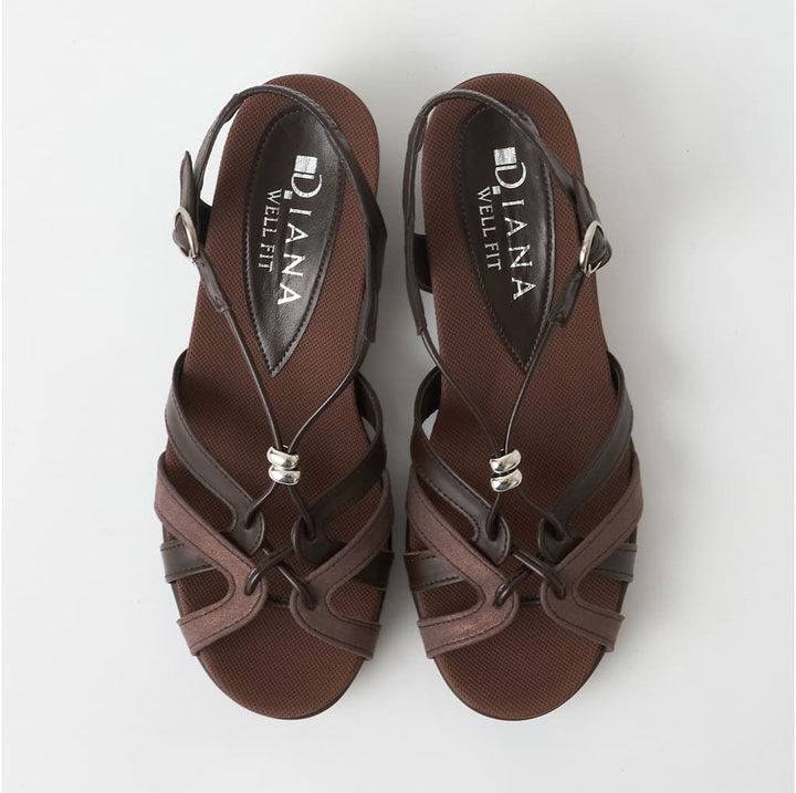 ダイアナウェルフィット「【DIANA WELLFIT】　モールドウェッジサンダル　KW53650」|サンダル|