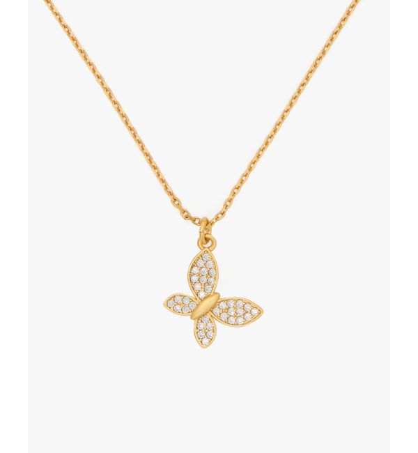 kate spade new york「ラッキー チャーム パヴェ バタフライ ペンダント」|ネックレス|DK CONCH
