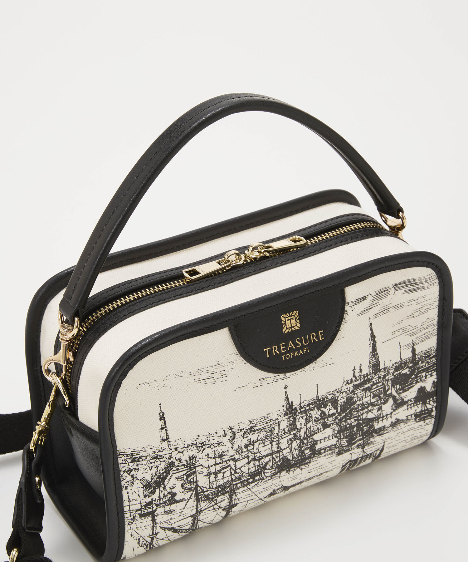 TOPKAPI TREASURE「【TREASURE TOPKAPI】キャンバス プリント ワンハンドル ショルダーバッグ」|ショルダー・メッセンジャー|