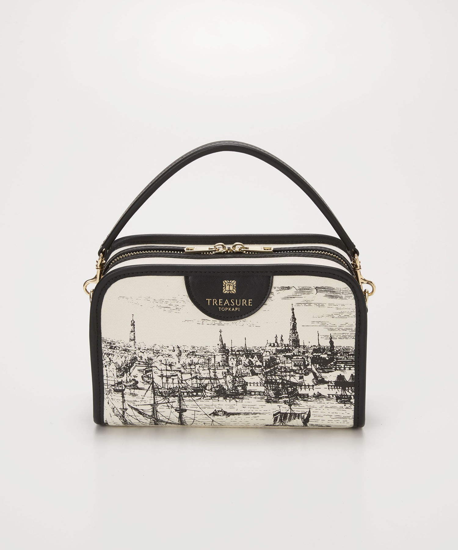 TOPKAPI TREASURE「【TREASURE TOPKAPI】キャンバス プリント ワンハンドル ショルダーバッグ」|ショルダー・メッセンジャー|