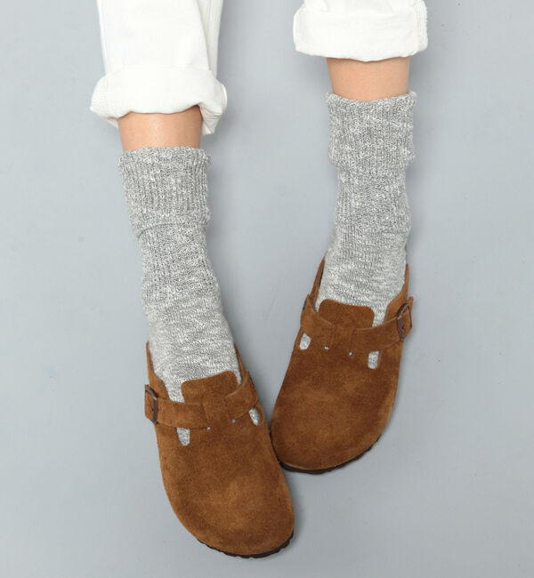 BIRKENSTOCK「【ビルケンシュトック】ボストン ソフトフットベッド/ミンク/クロッグ メンズ レディース」|サンダル|ミンク