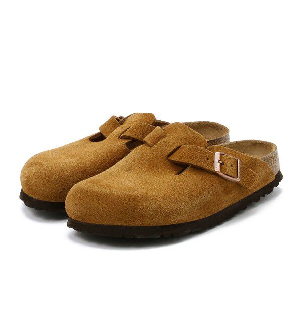 BIRKENSTOCK「【ビルケンシュトック】ボストン ソフトフットベッド/ミンク/クロッグ メンズ レディース」|サンダル|