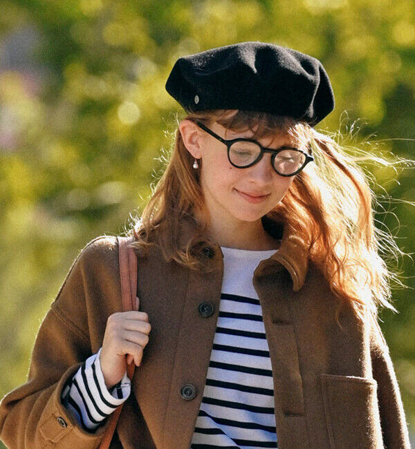 LAULHERE「【ロレール】カンパン 10型/ブラック ウール/ベレー メンズ レディース/CAMPAN」|ハンチング・ベレー帽|