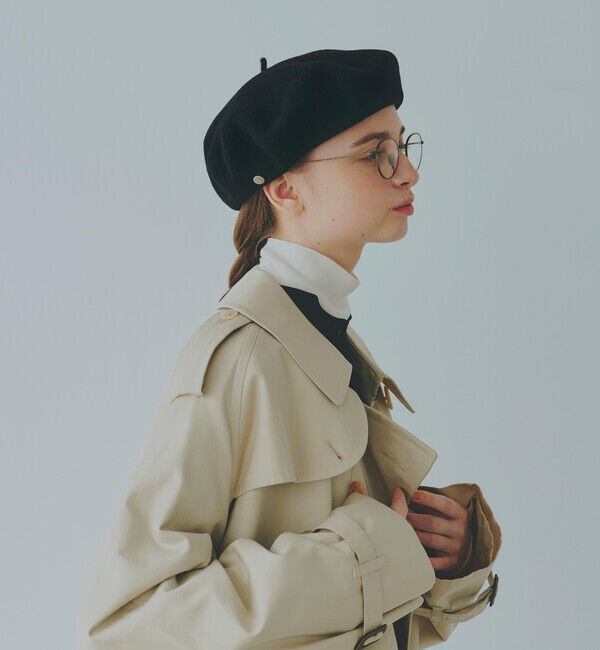 LAULHERE「【ロレール】カンパン 10型/ブラック ウール/ベレー メンズ レディース/CAMPAN」|ハンチング・ベレー帽|