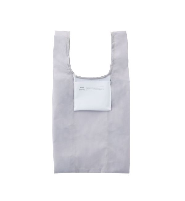BRUNO「ポケッタブルエコバッグS」|トートバッグ|グレー