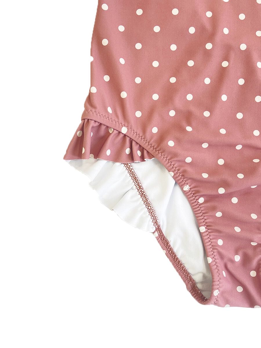 PEAK&PINE「レトロドット柄ワンピース水着」|コンビネゾン|