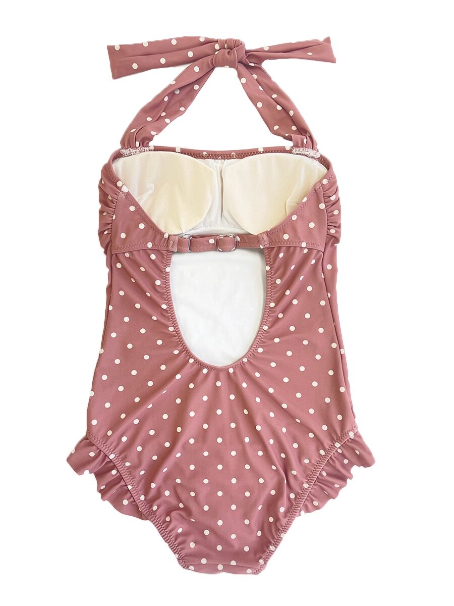 PEAK&PINE「レトロドット柄ワンピース水着」|コンビネゾン|