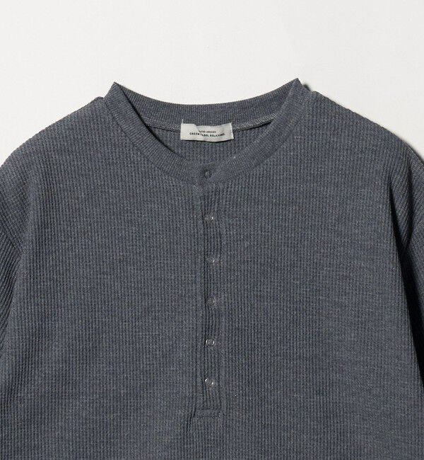 UNITED ARROWS green label relaxing「【WEB限定】＜at ease＞ワッフル ヘンリーネック 5分袖 プルオーバー カットソー」|Tシャツ・カットソー|