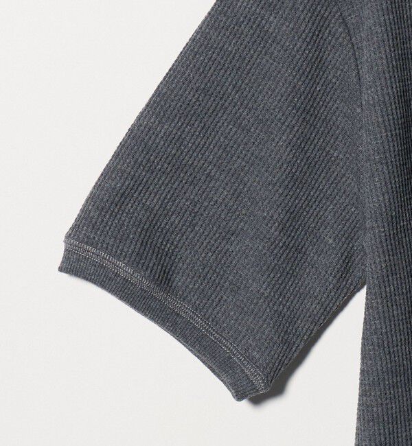 UNITED ARROWS green label relaxing「【WEB限定】＜at ease＞ワッフル ヘンリーネック 5分袖 プルオーバー カットソー」|Tシャツ・カットソー|