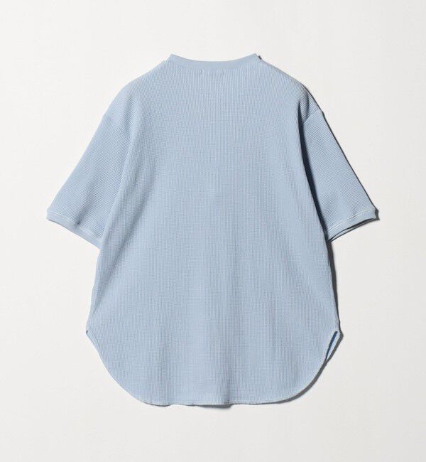 UNITED ARROWS green label relaxing「【WEB限定】＜at ease＞ワッフル ヘンリーネック 5分袖 プルオーバー カットソー」|Tシャツ・カットソー|
