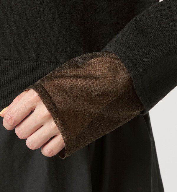 UNITED ARROWS green label relaxing「ポロニット ドッキング プルオーバー」|ニット・セーター|