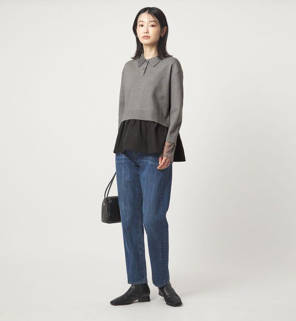 UNITED ARROWS green label relaxing「ポロニット ドッキング プルオーバー」|ニット・セーター|