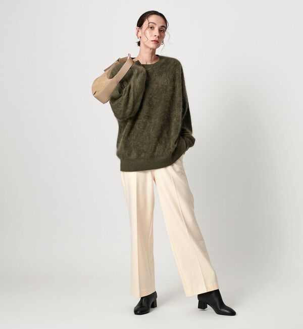 BEAUTY&YOUTH UNITED ARROWS「裏起毛バックゴム ストレートパンツ ウォッシャブル」|スラックス|