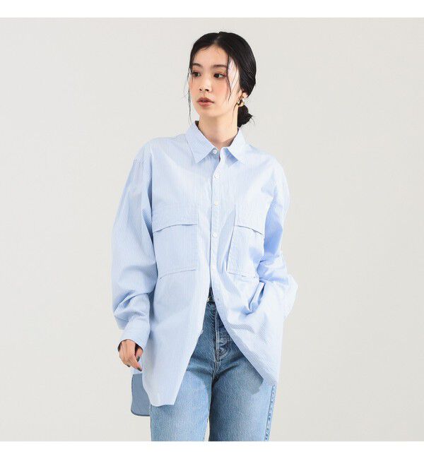 Demi-Luxe BEAMS 「【別注】:colon / スビン ストライプ シャツ」|シャツ・ブラウス|