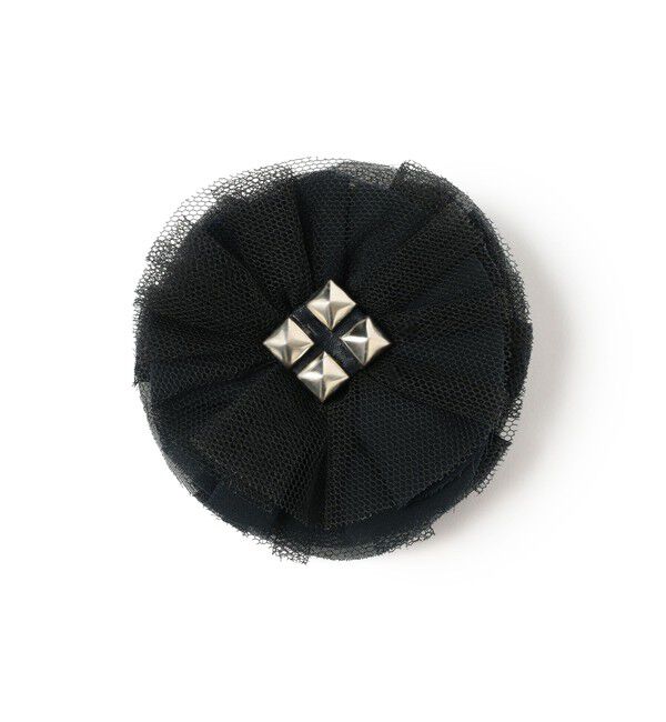 BEAMSBOY「maturely / フラワー スタッズ コサージュ クリップ」|その他|NAVY