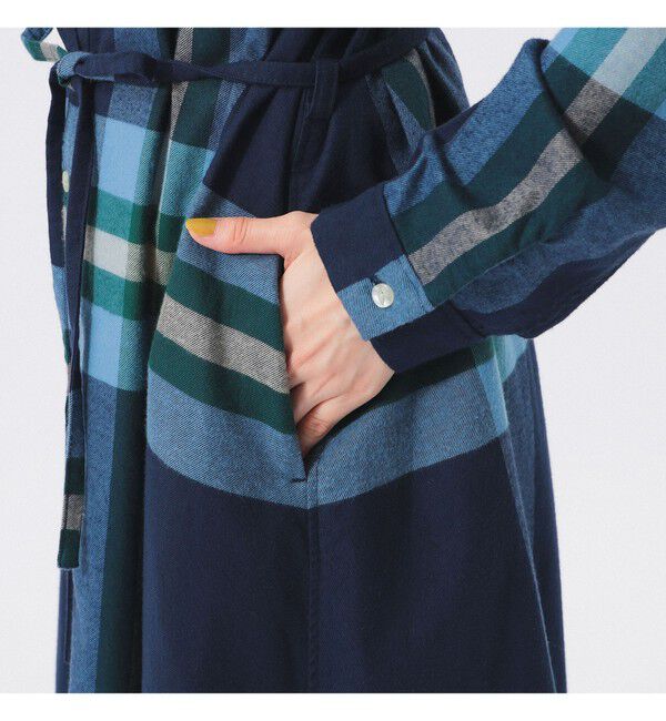 BEAMSBOY「ビッグ タータン ワンピース」|ワンピース|