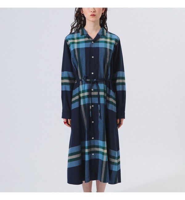 BEAMSBOY「ビッグ タータン ワンピース」|ワンピース|