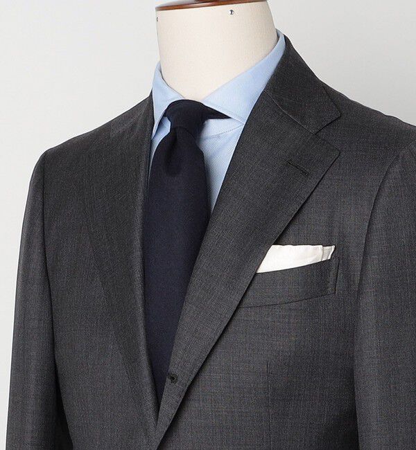 SHIPS「SHIPS: ウール カノニコ 無地 ネクタイ」|ネクタイ・蝶ネクタイ|ネイビー