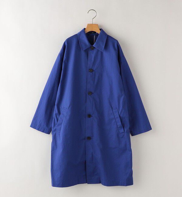 SHIPS KIDS「SHIPS KIDS:145～160cm /〈撥水〉ステンカラー コート」|ステンカラーコート|ブルー