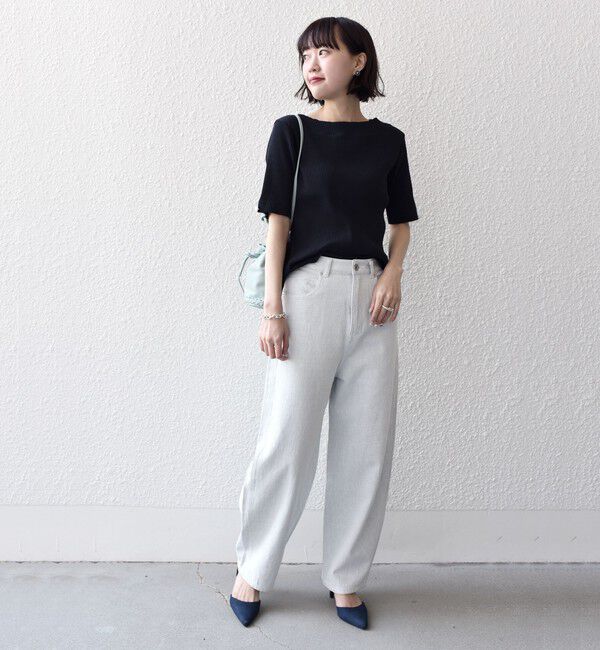 SHIPS for women「*オーガニックコットン バック クロス リブ トップス◇」|Tシャツ・カットソー|