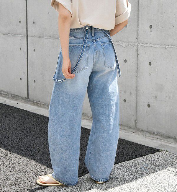 SHIPS any「bon_meur:〈洗濯機可能〉コクーン シルエット デニム パンツ」|デニム|