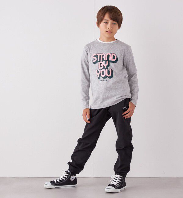 SHIPS any「SHIPS any: タイポグラフィー プリント ロンT<KIDS>◇」|Tシャツ・カットソー|