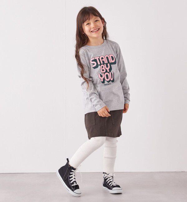 SHIPS any「SHIPS any: タイポグラフィー プリント ロンT<KIDS>◇」|Tシャツ・カットソー|